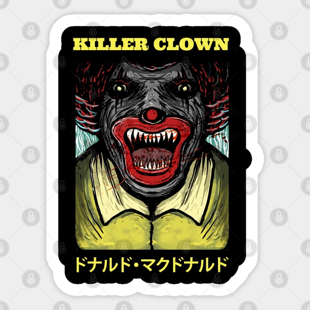 Killer Clown Sticker by DeathAnarchy